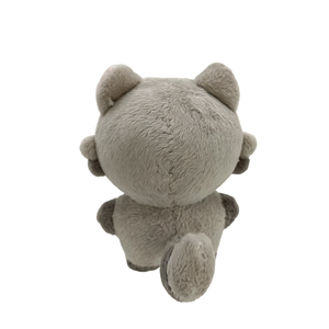 Porte-clés personnalisé en peluche Grumpy Raccoon, mini jouet en peluche doux et mignon avec broderie cerise - Product Image 3