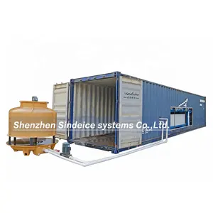 SINDEICE 40 Ton Portable Containerized Flake Ice Machine for Concrete and Mixing Plant