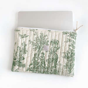 कस्टम आकार के लोगो सौंदर्य मुद्रित कपास पेड्स जिपर एदर लैपटॉप टैबलेट सुरक्षा आस्तीन पाउच केस बैग - Product Image 3