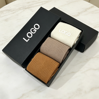 Boîte cadeau de chaussettes de sport quotidiennes pour affaires, 3 couleurs, coton, logo personnalisé, boîte personnalisée