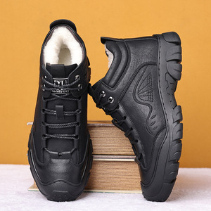 Botas de Nieve para Hombre, Cálidas para Invierno, Forradas de Piel Genuina, Antideslizantes, con Punta Cerrada, Suela de Goma, Entresuela de EVA - Product Image 3