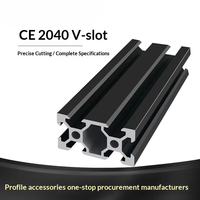 Profilé en aluminium 6063 à fente en V 2040V pour imprimante 3D, machine CNC et système de mouvement linéaire