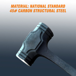Martillo Octagonal Sólido Resistente a Impactos de Alta Resistencia |   Martillo Integrado de Una Pieza para Construcción, Demolición y Uso Doméstico - Product Image 4