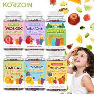 Integratori Multivitaminici OEM e Olio di Pesce Omega 3, Caramelle Gommose Multivitaminiche per Supporto Quotidiano, Stimolante Cerebrale per Bambini con Probiotici - Product Image 1