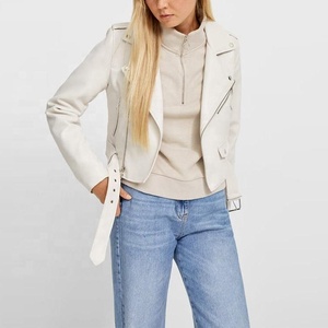 Veste en <span class=keywords><strong>cuir</strong></span> véritable pour femmes, en peau de mouton véritable, vente en gros en Europe et aux États-Unis, veste en <span class=keywords><strong>cuir</strong></span> vintage pour femmes - Product Image 4