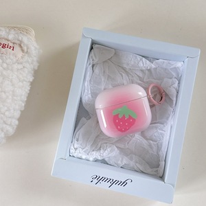 Funda Protectora para Auriculares AirPods 4/3 con Diseño de Fresa Degradada, Modelo Nuevo, Compatible con Auriculares Inalámbricos Apple, Funda Suave - Product Image 4