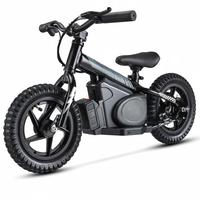 Sepeda Listrik Anak Rangka Baja Anti Guncangan Penuh 12/16 Inci Rem Cakram Aluminium Sadel Dapat Disesuaikan 170W Untuk Anak Laki-Laki Usia 3-8 Tahun