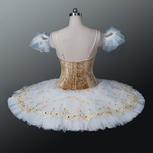 Ropa de baile de terciopelo personalizada, tutú de ballet profesional para niña, princesa YAGP, hada canaria - Product Image 3