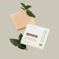 Boîtes à savon artisanales en kraft écologiques, emballage personnalisable avec découpe pour fenêtre pour les marques de savon artisanal