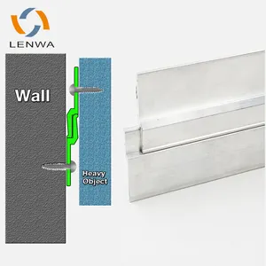 LENWA Nhà Máy Nhôm Z Clips Bar Pháp Cleat Hanger Cho Treo Đối Tượng Nặng