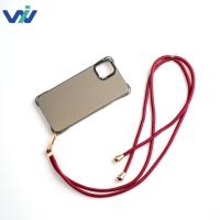 Étui de téléphone portable imprimé jacquard pour iPhone 12 13 11 Pro Max Mini XS XR X 8 7 Plus SE avec lanière et accessoire à crochet