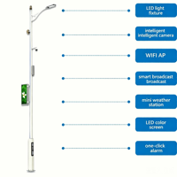 Lampadaire LED intelligent 5G intégré IP66 pour extérieur avec télécommande pour la construction de routes urbaines municipales