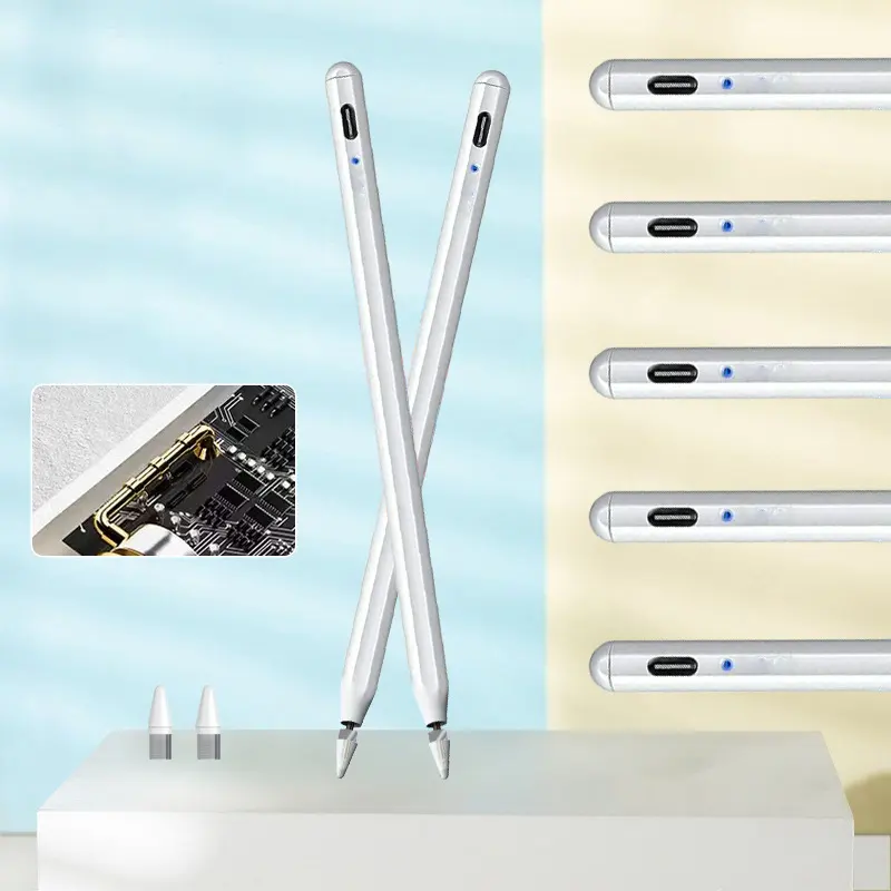Stylet capacitif universel en métal pour écrans tactiles crayon tablette avec pointe sensible pour Apple iPad vente en gros