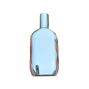 New spot perfume bottle 50ml electroplated UV glass bottle silver spray perfume bottle