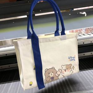 Bolsa de Compras de Lona de Algodón Orgánico Reciclado Ecológica con Impresión Personalizada, Diseño Sencillo con Capacidad para Logotipo - Product Image 6