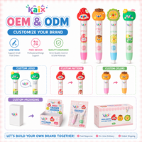 Gomme à effacer rétractable KAIX Clean Erasing Wholesale, motif fruit mignon, sans résidu, pour la correction des étudiants