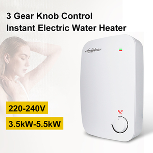 Calentador de agua eléctrico sin tanque de 5.5kW y 220V, calentador instantáneo de agua caliente para ducha, electrodoméstico para el hogar. - Product Image 2
