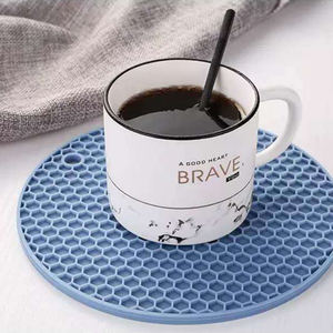 Ustensiles de cuisine résistant à la chaleur, tapis de table en silicone nid d'abeille tapis à fondue sous-verre en argile/ - Product Image 4