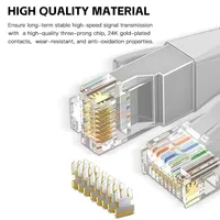 CAT6 kabel Patch RJ45 LAN kabel Ethernet 0.5 sampai 50M, kabel jaringan Router komunikasi transmisi kecepatan tinggi