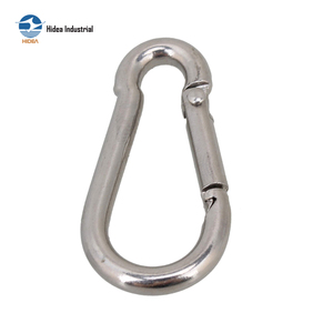 Mousqueton à dégagement rapide en acier au carbone galvanisé, barre ronde, 304316, pour équipement de camping, connecteur, porte-clés, sac à dos - Product Image 2