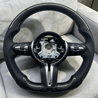 Volant de voiture en fibre de carbone rouge adapté aux BMW F30 F10 F15 F36 F20 F22 F25 F32 M3 M4 M5 X5 E46 E60 E70 E90 E91 E92