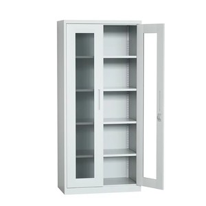 Iron Metal Modern <b>Sliding</b> Glass Door Filing Cabinet with KeyLock for Office Storage Steel Filing Cabinet Office Cupboard - Product Image 1