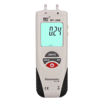 Manomètre différentiel numérique industriel à grand écran LCD Hit HT1890 pour salle blanche, mesure de la différence de pression à double port
