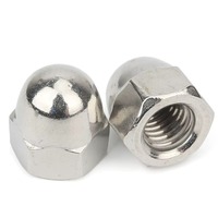 Écrous dôme à extrémité fermée en acier inoxydable 304, écrous hexagonaux à capuchon UNC UNF pour boulons
