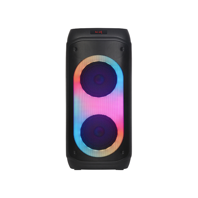 NDR-810 Dual 8\" Bass Bidirectional TWS Karaoke BT Box RGB Luminant Diode Flash Wireless 60W Power Parties Computer Home Theatre