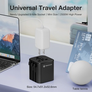 Wontravel Custom Logo 2500W Light Mini Thailand <b>Plug</b> Global Travel Adapter for Travel - Product Image 2