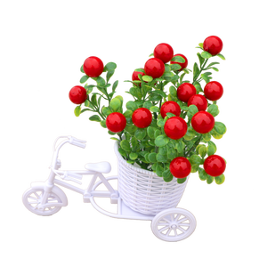 Décoration d'intérieur pour salon, bouquet de fleurs en soie, fleurs artificielles en plastique, décoration de voiture, décoration de maison, petite décoration en <span class=keywords><strong>pot</strong></span> - Product Image 4