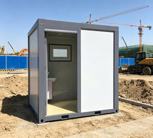 Toilettes préfabriquées portables, douches portables, toilettes de chantier, toilettes extérieures mobiles de luxe à faible coût - Product Image 5