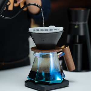 แก้วเปลี่ยนสีรุ้งพร้อมฐานยกสูง ชุดดริปเซรามิกมืออาชีพ เครื่องชงกาแฟแบบ<span class=keywords><strong>เท</strong></span>หรูหรา - Product Image 4