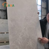 Revêtement mural en vinyle de luxe SPC à texture marbre, imperméable, anti-rayures, pour la décoration des murs intérieurs de cuisine
