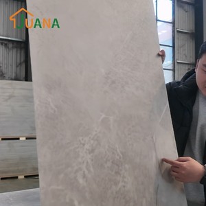 Lámina SPC con Textura de Mármol, Azulejos de Vinilo de Lujo <span class=keywords><strong>para</strong></span> Pared, Resistentes al Agua y a los Arañazos, Tablero Decorativo <span class=keywords><strong>para</strong></span> Pared Interior de Cocina - Product Image 2