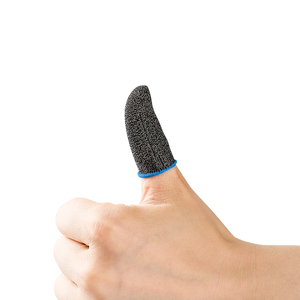 Touch Screen Thumb <strong>Silver</strong> Fiber Finger <strong>Glove</strong> Playing Phone Game Anti Slip <strong>Gloves</strong> for Gaming with Digeine for Game - Product Image 3