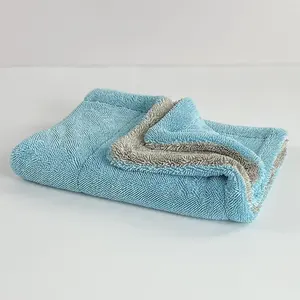 मोड़ पाश Microfiber सुखाने तौलिया सुपर शोषक मोड़ टेरी सुरक्षित के लिए का ब्यौरा द्वारा किए गए प्रत्यक्ष Microfiber निर्माता