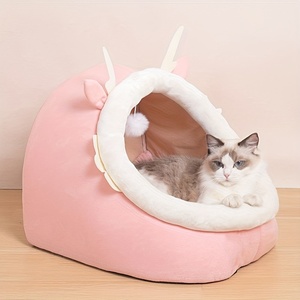 Ấm cúng mèo giường ấm áp phong cách vật nuôi giỏ cho mèo con & Mèo thoải mái cho ngủ trưa & lounging trang trí nội thất phụ kiện con chó giường - Product Image 5