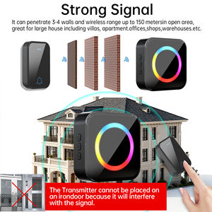 <span class=keywords><strong>Sonnette</strong></span> <span class=keywords><strong>sans</strong></span> <span class=keywords><strong>fil</strong></span> intelligente SIXWGH 433 MHz <span class=keywords><strong>longue</strong></span> <span class=keywords><strong>portée</strong></span> 150 m alimentée par batterie, contrôle par application, design rotatif, 63 sonneries, LED pour maison/bureau - Product Image 4