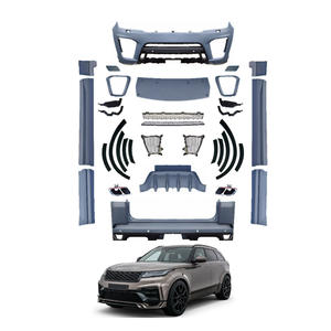 Nueva Actualización de ventas de fábrica, Kits de carrocería de estilo <span class=keywords><strong>SVR</strong></span>, parachoques trasero delantero, faldas laterales, Plug Play para deporte - Product Image 4