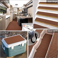 HÉROS Fournisseur Sélectionné Marine Eva Mousse Rouleau Faux Teck Feuille pour Bateau Plancher Synthétique Decking Adhésif Mer Pont