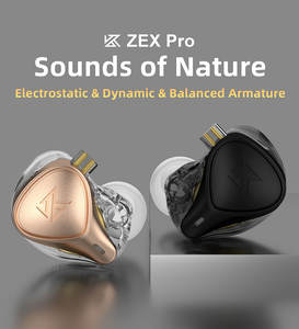 KZ <span class=keywords><strong>ZEX</strong></span> Pro-auriculares intrauditivos deportivos con Cable desmontable, auriculares internos HIFI dinámicos con cancelación de ruido - Product Image 3