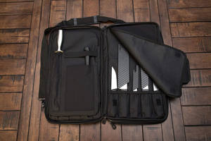 Échantillon gratuit, couteau de chef écologique personnalisé pour barbecue, sac à outils en toile cirée enroulable - Product Image 6