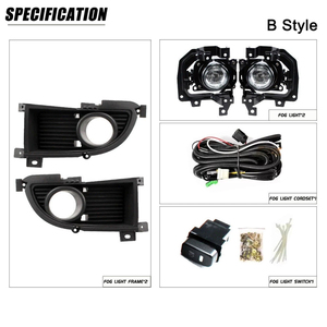 Bộ đèn sương mù trước, kính trong/vàng, dành cho <span class=keywords><strong>Mitsubishi</strong></span> <span class=keywords><strong>Lancer</strong></span> 2004 2005 2006 2007, kèm dây dẫn và công tắc - Product Image 5