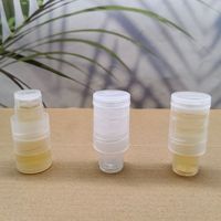 Capuchon à vis séparable en plastique PP transparent de qualité alimentaire à 30 dents, adapté aux bocaux à liquides, au miel, facile à utiliser, design portable