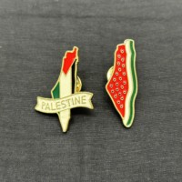 Épinglette drapeau de la Palestine gratuite petites épinglettes personnalisées épinglettes carte de la Palestine