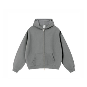 Chaqueta Bomber Unisex de Lana para Invierno, con Forro de Lana, Cierre de Doble Vía, Color Liso, Ecológica, con Capucha Tejida - Product Image 6