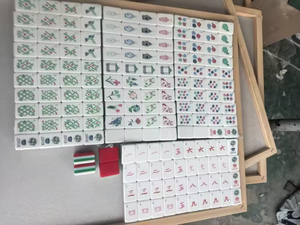 Colorful Acrylic American Mahjong Set Travel Mahjong Custom Singapore Mahjong Tiles For <b>Entertainment</b> Game - Product Image 3