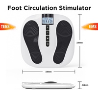 Masseur de pieds EMS portable, pliable, avec électrodes de massage par impulsions TENS, rechargeable par USB, appareil de relaxation musculaire des pieds pour la maison, le bureau et les voyages