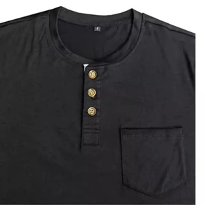 Camiseta Deportiva de Manga Larga para Hombre, de Secado Rápido, Color Negro Sólido, Cuello Henley, para Fitness y Running, Informal - Product Image 3